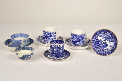Lot 53 - A 18th century Caughley blue and white transfer printed tea bowl