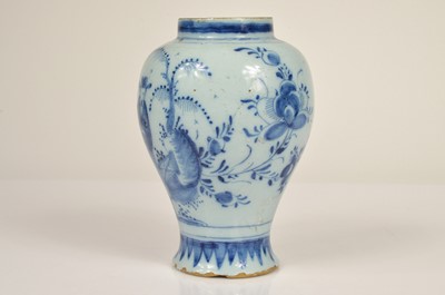Lot 56 - A English late 17th Century early 18th Delft vase