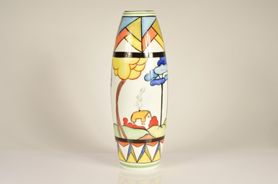 Lot 63 - A large ovoid Emma Bailey Clariss cliff style vase