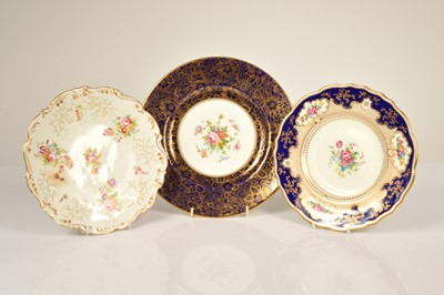 Lot 74 - A late 19th century Staffordshire cabinet plate