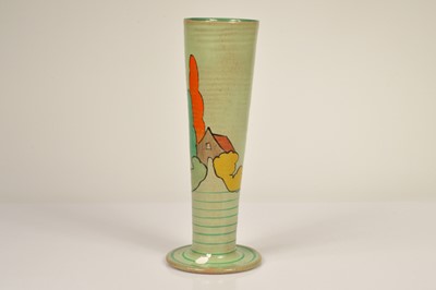 Lot 77 - An art deco style tapered pottery vase