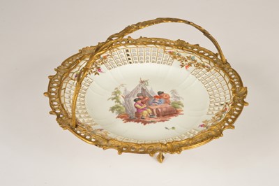 Lot 83 - A Dresden porcelain circular cabinet plate