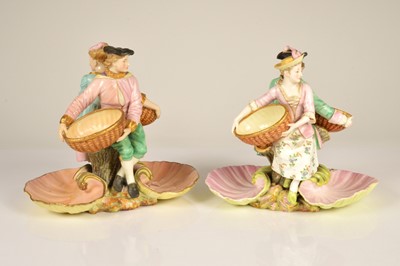 Lot 89 - A pair of Royal Worcester figurine groups 