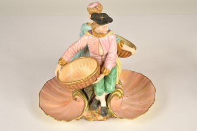 Lot 89 - A pair of Royal Worcester figurine groups 