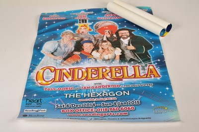 Lot 107 - Two promotional pantomime posters for Cinderella at the Hexagon Reading