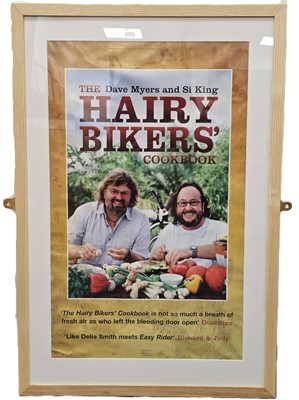 Lot 124 - The Hairy Bikers framed cookbook cover art work