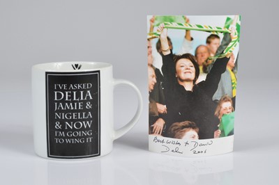 Lot 130 - Dave Myers, a signed Delia post card from 2006