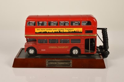 Lot 152 - A Novelty 1990's London transport double decker telephone bus