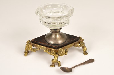 Lot 157 - A 19th century French Baccarat trencher salt