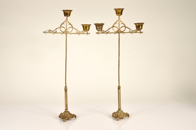 Lot 160 - A pair of Dave Myers Provenance candle sticks