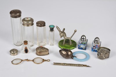 Lot 170 - A small quantity of silver and silver plated bottle tops