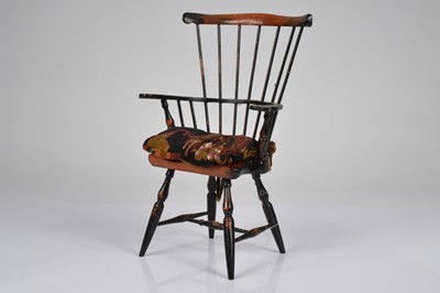 Lot 171 - A miniature yew wood style country armchair