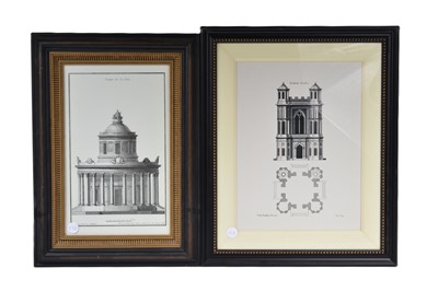 Lot 183 - A pair of contemporary framed architectural prints