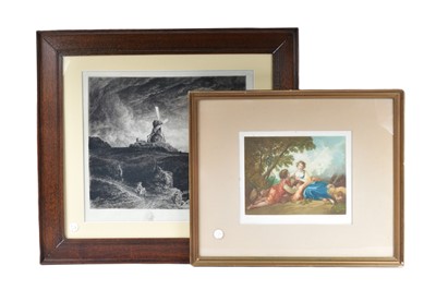 Lot 204 - Hugh Harmwood Banner (1865-1941), coloured etching after Fragonard