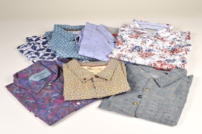 Lot 224 - Seven gentleman's patterned shirts worn by Dave Myers