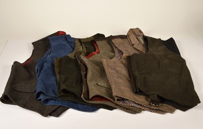 Lot 237 - Six gentleman's waistcoats worn by Dave Myers