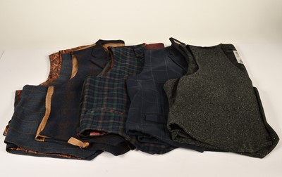 Lot 238 - Five gentleman's waistcoats worn by Dave Myers