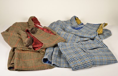 Lot 243 - A Marc Darcy blue check three piece suit