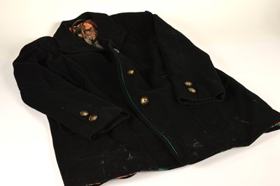 Lot 259 - A black cloth overcoat