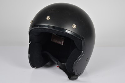 Lot 265 - A black Arai Freeway biker helmet wron by Dave Myers