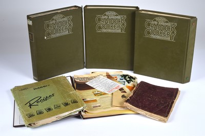 Lot 289 - Fanny and Johnnie Cradock Cookery Programme green album folders