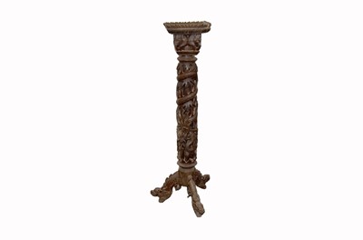Lot 304 - A Chinese torchere stand