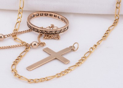 Lot 69 - Two 9ct gold chain necklaces