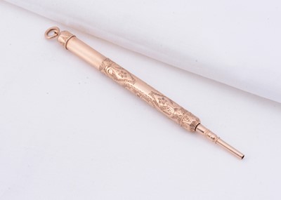 Lot 98 - A 14ct gold M.Todd & Co magic pencil