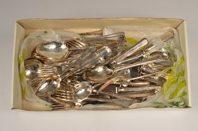 Lot 300 - An Art Deco style silver plated canteen of cutlery