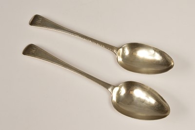 Lot 301 - Two Georgian silver tablespoons