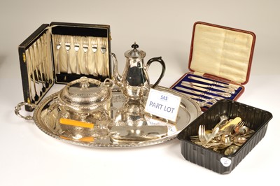 Lot 306 - A collection of silver plate