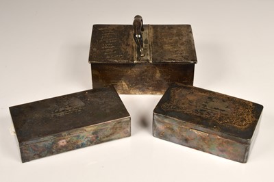 Lot 309 - Three Royal Navy related cigarette boxes