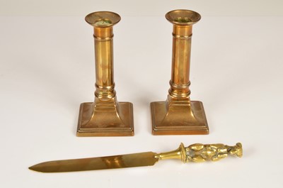 Lot 320 - A Victorian brass letter opened