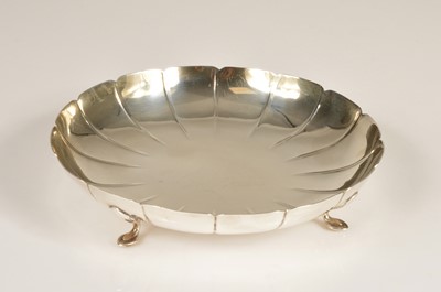 Lot 349 - A 1960s silver dish by JR