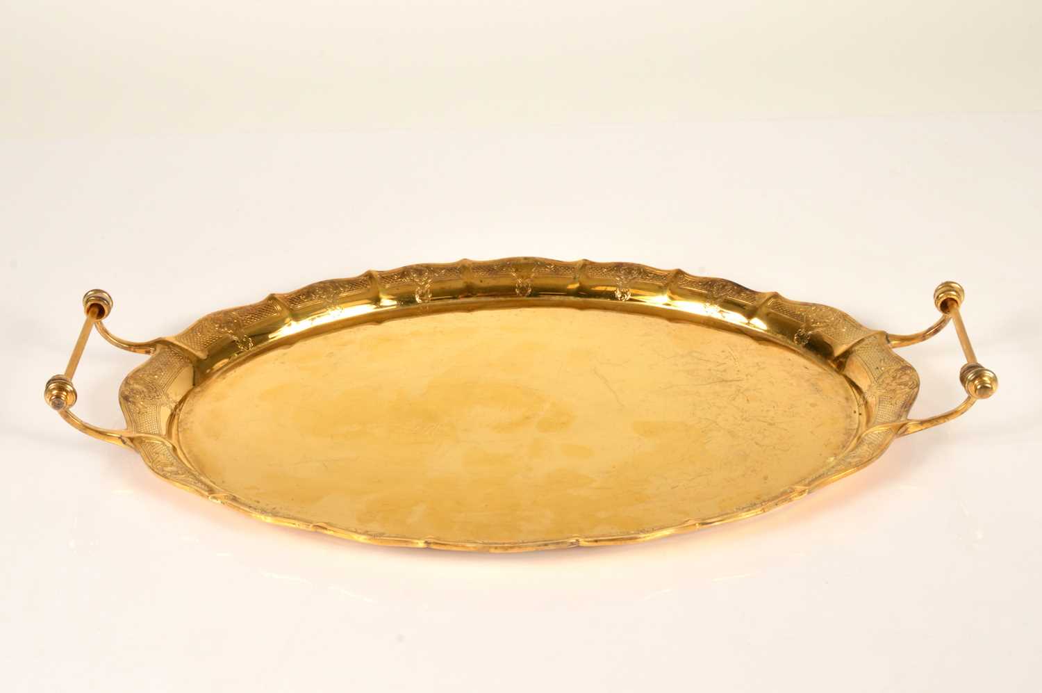 Lot 363 - A 1960s silver gilt tray from Garrard & Co