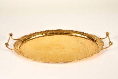 Lot 363 - A 1960s silver gilt tray from Garrard & Co