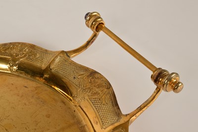 Lot 363 - A 1960s silver gilt tray from Garrard & Co