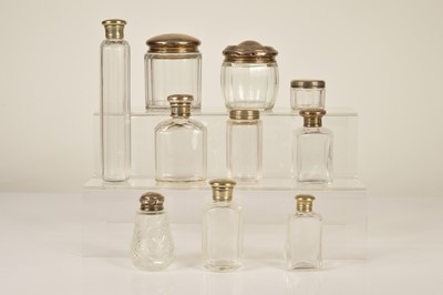 Lot 367 - A group of glass dressing table items