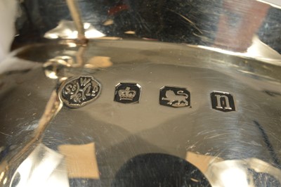 Lot 373 - A George V silver teapot and sugar basin by William Hutton and Sons