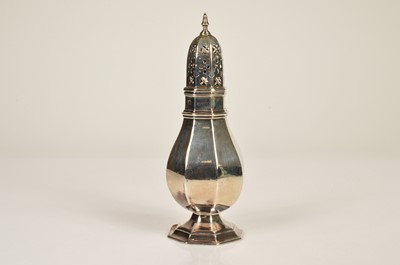 Lot 376 - A George V silver filled sugar sifter