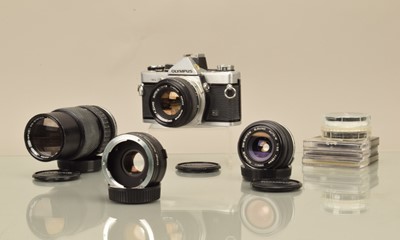 Lot 13 - An Olympus OM-2 SLR Camera
