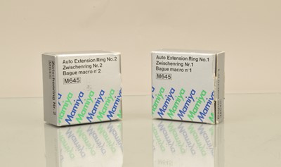 Lot 61 - Two Mamiya M654 Auto Extension Rings