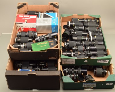 Lot 72 - Four Trays of Zoom Lenses