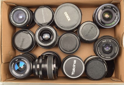 Lot 73 - Twenty One Wide Angle Lenses