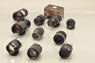 Lot 75 - Olympus OM and OM Mount Lenses