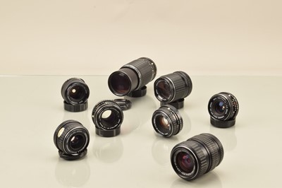Lot 77 - A Group of SMC Pentax-M Lenses