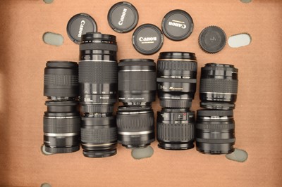 Lot 80 - A Group of Canon EF and EF-S Lenses