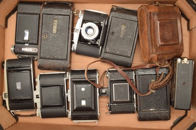 Lot 97 - A Tray of Folding Cameras