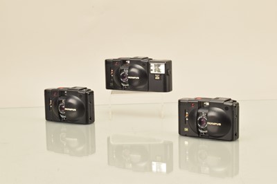 Lot 136 - Three Olympus XA Compact Cameras