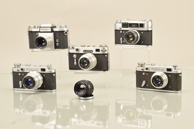 Lot 147 - Five Eastern Bloc 35mm Cameras